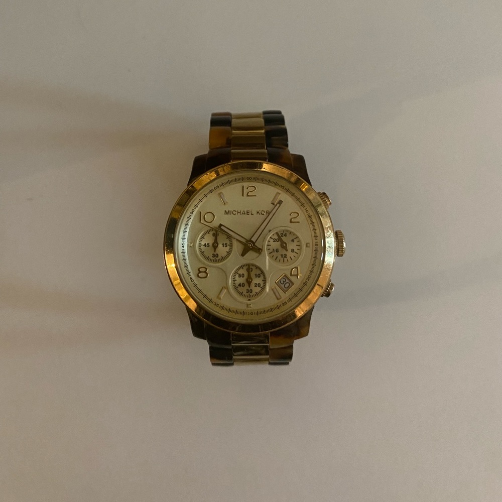 Tortie shell Michael Kors watch